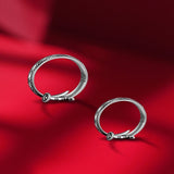 RG6712 Retro Round Sword 925 Silver Open Ring