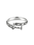 RG6712 Retro Round Sword 925 Silver Open Ring