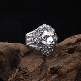 RG6721 Lion King 925 Silver Open Ring