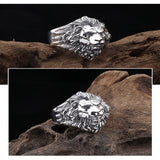 RG6721 Lion King 925 Silver Open Ring