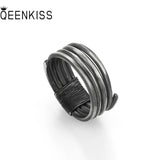 RG6773 Men's Retro Round 925 Sterling Silver Open Ring