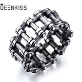 925 Sterling Silver Open Ring Men's Retro Chain Gift
