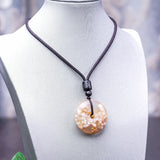 925 Silver Chalcedony Necklace Pendant Lucky Blessing