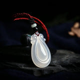 Agate Chalcedony Pendant with Chain Jade Jewelry