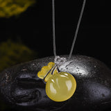 Agate Necklace Pendant Money Bag Style Jade Pendant Lucky Jewelry