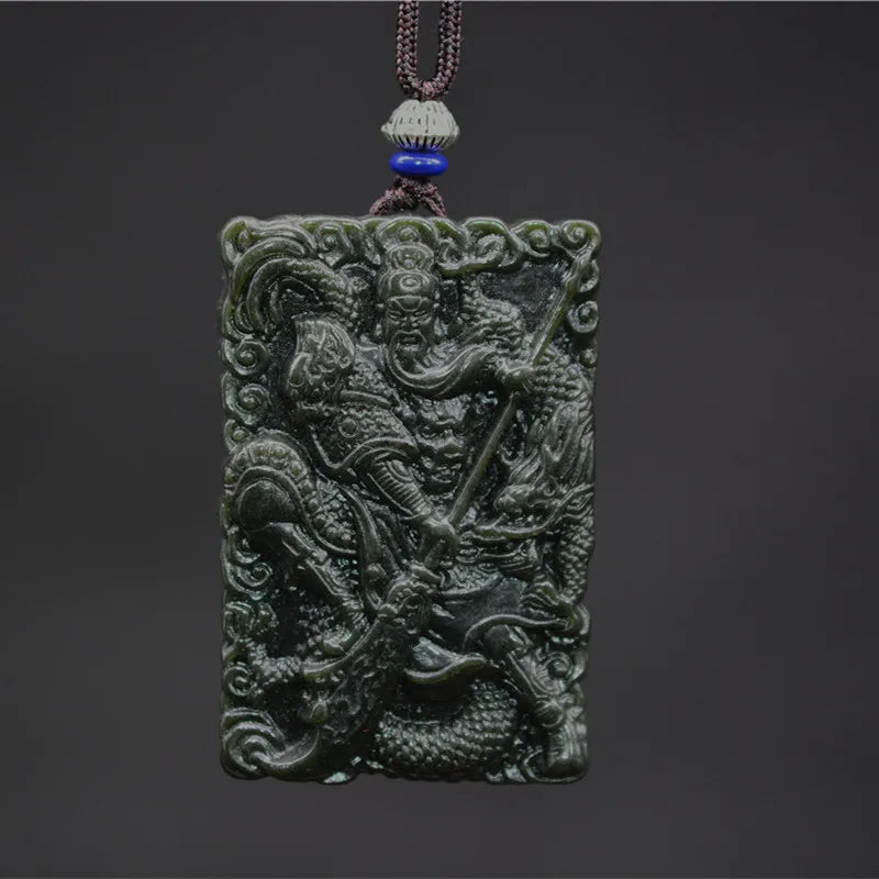 Jade Necklace Pendant GuanYun Pendant Jewelry for Men Women