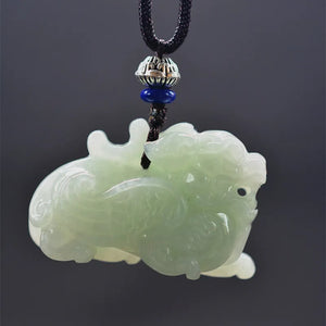 Dragon Pixiu Jade Pendant Necklace Fine Jewelry With Chain