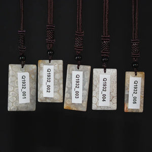 Coral Stone Necklace Pendant Jade Pendant Necklace Fine Jewelry