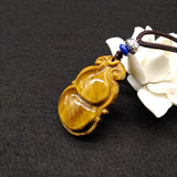 Tiger Eye Stone Necklace Pendant Gourd Pendant Jade Pendant