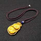 Tiger Eye Stone Necklace Pendant Gourd Pendant Jade Pendant