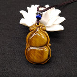 Tiger Eye Stone Necklace Pendant Gourd Pendant Jade Pendant
