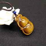 Tiger Eye Stone Necklace Pendant Gourd Pendant Jade Pendant