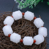 Heitan Jade Bracelet Lucky Stretch Beaded Men's Women's Jewelry