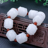 Heitan Jade Bracelet Lucky Stretch Beaded Men's Women's Jewelry