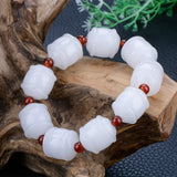Heitan Jade Bracelet Lucky Stretch Beaded Men's Women's Jewelry