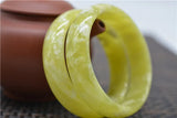 XIUYU Jade Bangle Ginger Yellow 60mm