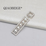 925 Silver 5-Pearl Tray Pendant 4.5-5mm DIY Accessory