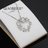 Sterling Silver Mother of Pearl Pendant Mounting with Five Pearls
