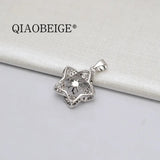 925 Sterling Silver Pearl Pendant Mounting Single Flower Freshwater Pearl