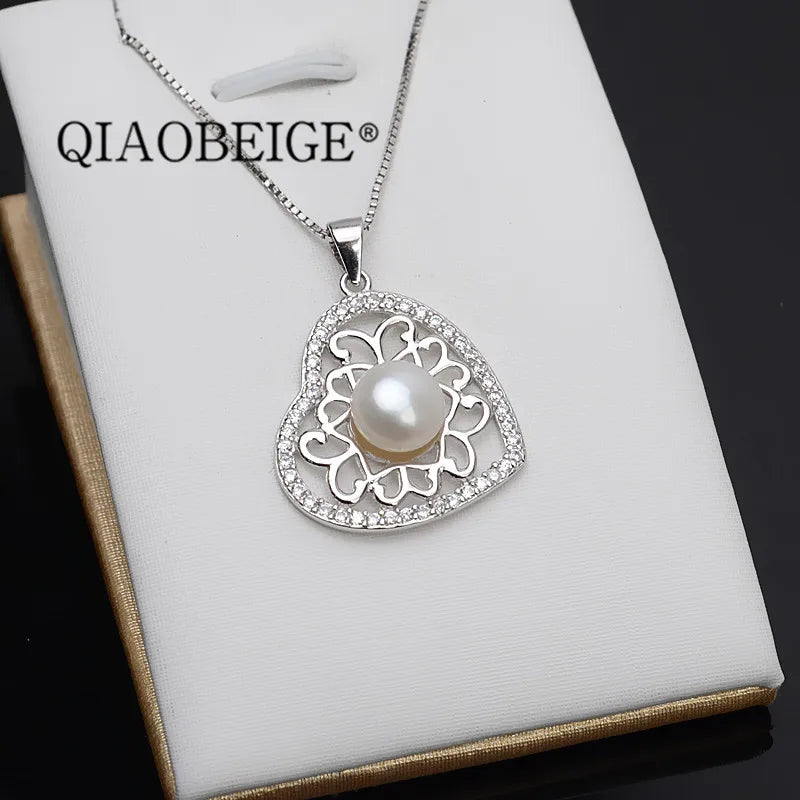 925 Sterling Silver Pendant for Big Pearl DIY Jewelry