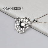 925 Sterling Silver Pendant for Big Pearl DIY Jewelry