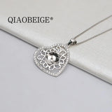 925 Sterling Silver Pendant for Big Pearl DIY Jewelry