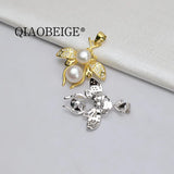 Bulk Bee Necklace Pearl Pendant 925 Sterling Silver Jewelry