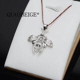 Bulk Bee Necklace Pearl Pendant 925 Sterling Silver Jewelry
