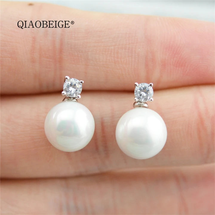 DIY Pearl Mountings, Crown Designs Jewelry Stud Earrings