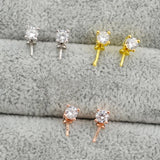 DIY Pearl Mountings, Crown Designs Jewelry Stud Earrings