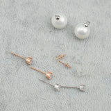DIY Pearl Mountings, Crown Designs Jewelry Stud Earrings
