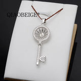 DIY Pendant Accessory Sterling Silver Key Pearl Pendant Mounting