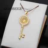 DIY Pendant Accessory Sterling Silver Key Pearl Pendant Mounting