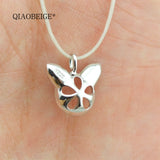 Mini Cat Ear Pendant Necklace Inlaid Natural Stone Pearl Lady Women Bijoux 3120