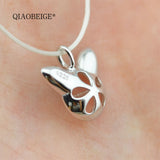 Mini Cat Ear Pendant Necklace Inlaid Natural Stone Pearl Lady Women Bijoux 3120
