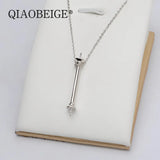 925 Silver Pearl Necklace with Pendant Mountings