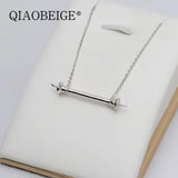 925 Silver Pearl Necklace with Pendant Mountings
