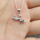 925 Silver Pearl Pendant Little Angel Jewelry Accessory