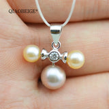 Sterling Silver 925 Pearl Mick Mouse Pendant Necklace Setting