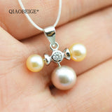 Sterling Silver 925 Pearl Mick Mouse Pendant Necklace Setting