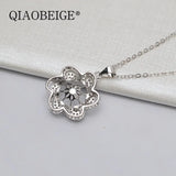 925 Silver Women Pendant Necklace 10-11mm Pearl Semi Mount