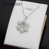 925 Silver Women Pendant Necklace 10-11mm Pearl Semi Mount