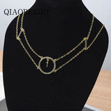 925 Sterling Silver Round Pendant Necklace Woman Charm Jewelry