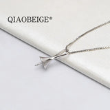 925 Sterling Silver Freshwater Pearl Pendant Mounting Hat