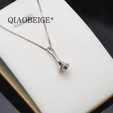 925 Sterling Silver Freshwater Pearl Pendant Mounting Hat