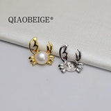 925 Sterling Silver Crab Necklace Pendant DIY Jewelry Accessory
