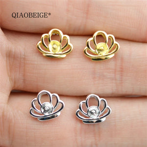 925 Silver Cat Earrings with Pearls