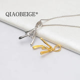 Baroque Rice Pearl Pendant Necklace with Sterling Silver Charms