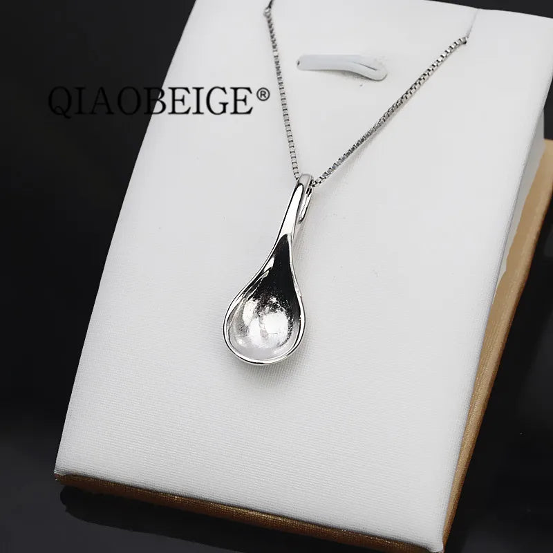925 Silver Pendant Finding for 12-13-14mm Round Pearl Bead Accessory