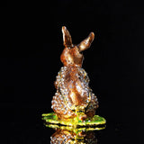 Metal Craft Lovely Rabbit Jewelry Box for Gift